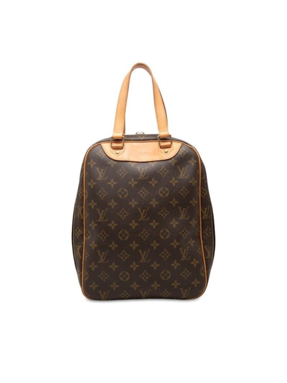 Louis Vuitton Monogram Excursion Handbag Brown Leather